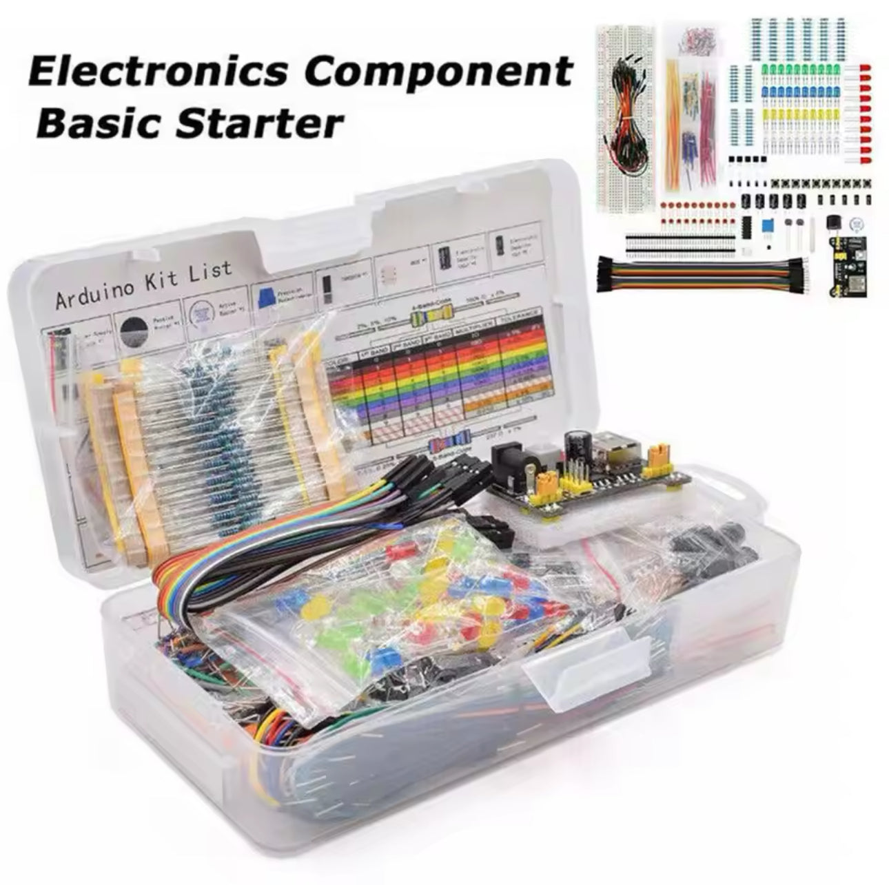 Electronics Start Kit - RFID Starter Kit LCD 1602 Stepper Motor Beginner Learning Suite with Retail Box Electronics Component Fun Kit for Arduino UNO R3