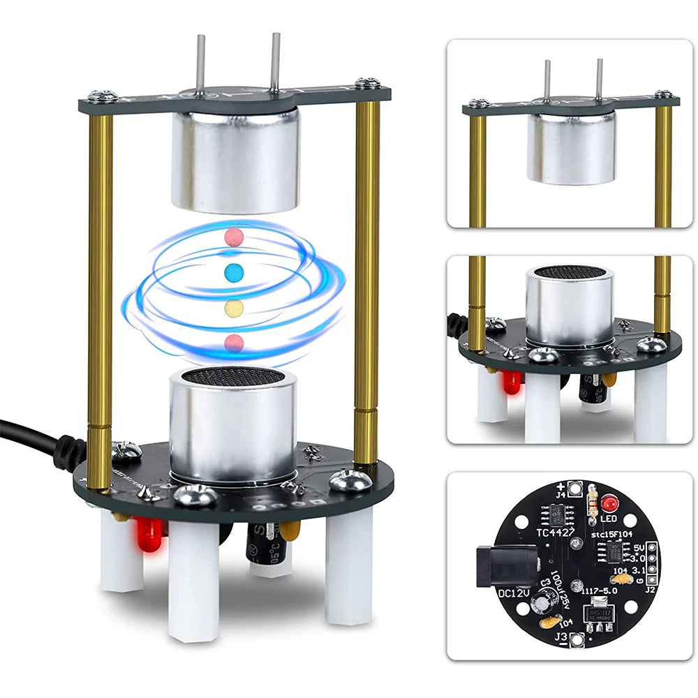 DIY Electronic Kit Ultrasonic Levitator Soldering Practice Suspension Standing Wave Controlled For Beginner Learn STEM Education